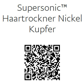 Su­per­so­nic™ Haar­trock­ner Ni­ckel / Kup­fer